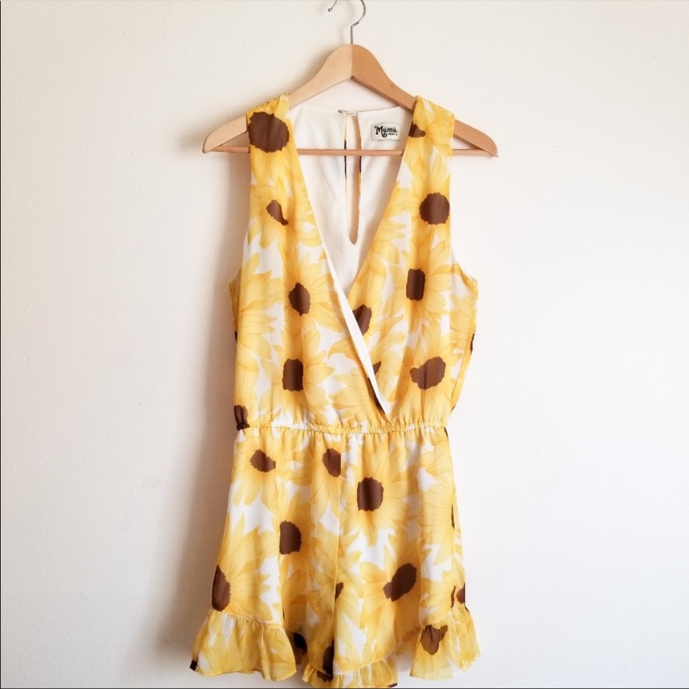 Show Me Your Mumu Riri Sunflower Romper